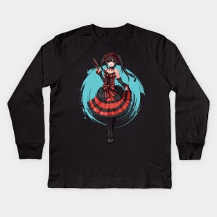 date a live -Kurumi Tokisaki Kids Long Sleeve T-Shirt